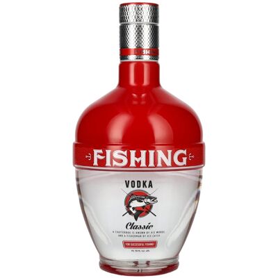 FISHING Vodka Red 40% Vol. 0,7l - Publicité FISHING Vodka Red 40% Vol. 0,7l - Publicité