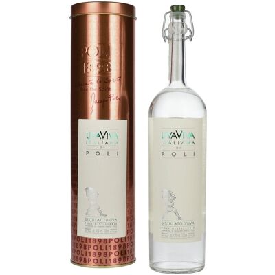 Poli Grappa & Spirits Poli UVAVIVA Italiana 40% Vol. 0,7l in Tinbox - Publicité Poli Grappa & Spirits Poli UVAVIVA Italiana 40% Vol. 0,7l in Tinbox - Publicité