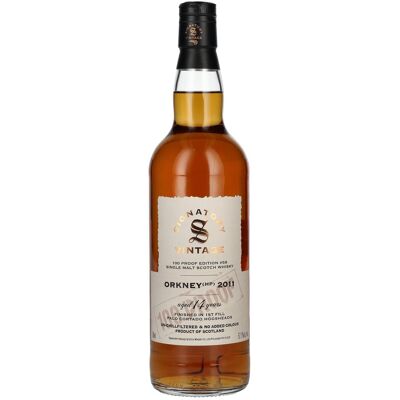 Signatory Vintage 100 Proof Edition ORKNEY (HP) 14 Years Old Palo Cortado Cask #59 2011 57,1% Vol. 0,7l - Publicité Signatory Vintage 100 Proof Edition ORKNEY (HP) 14 Years Old Palo Cortado Cask #59 2011 57,1% Vol. 0,7l - Publicité