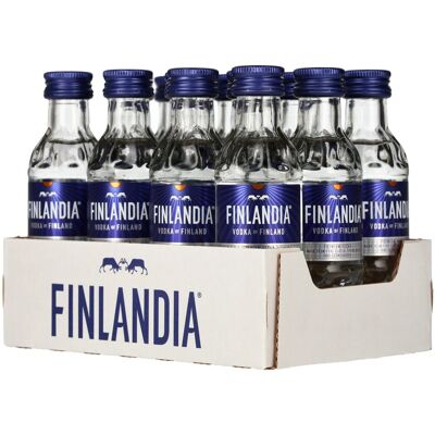 Vodka Finlandia Finlandia Vodka of Finland 40% Vol. 12x0,05l - Publicité Vodka Finlandia Finlandia Vodka of Finland 40% Vol. 12x0,05l - Publicité