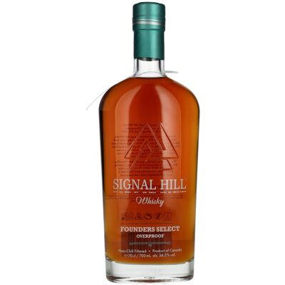 Signal Hill Founders Select Overproof Canadian Whisky 56,3% Vol. 0,7l - Publicité Signal Hill Founders Select Overproof Canadian Whisky 56,3% Vol. 0,7l - Publicité