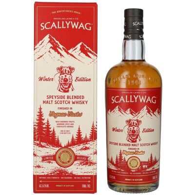 Douglas Laing SCALLYWAG Cognac Cask The Winter Edition 2026 54,2% Vol. 0,7l en boîte cadeau - Publicité Douglas Laing SCALLYWAG Cognac Cask The Winter Edition 2026 54,2% Vol. 0,7l en boîte cadeau - Publicité
