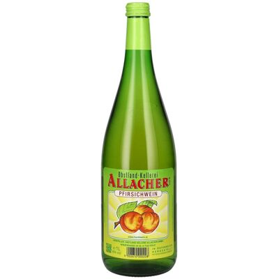 Allacher Pfirsichwein 6% Vol. 1l - Publicité Allacher Pfirsichwein 6% Vol. 1l - Publicité