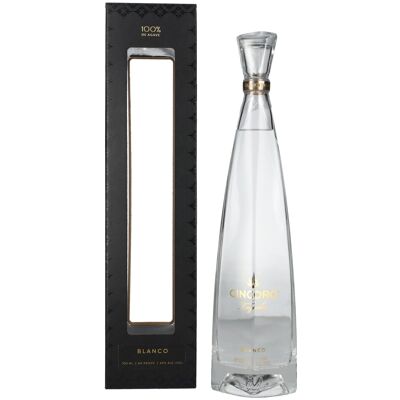 Cincoro Tequila Blanco 40% Vol. 0,7l en boîte cadeau - Publicité Cincoro Tequila Blanco 40% Vol. 0,7l en boîte cadeau - Publicité