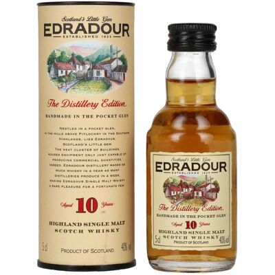 Whisky Edradour Edradour 10 Years Old 40% Vol. 0,05l en boîte cadeau - Publicité Whisky Edradour Edradour 10 Years Old 40% Vol. 0,05l en boîte cadeau - Publicité