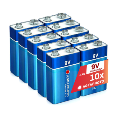 AgfaPhoto - 6LR61 - 9V - E-Block - Batterie - Publicité AgfaPhoto - 6LR61 - 9V - E-Block - Batterie - Publicité