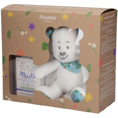 Coffret Cadeau Bébé Mustela - Parfum Naturel & Ours en Peluche - Publicité Coffret Cadeau Bébé Mustela - Parfum Naturel & Ours en Peluche - Publicité