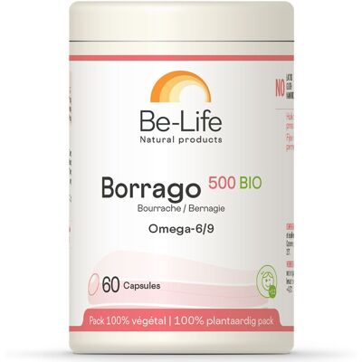 BE-LIFE Borrago 500 Capsule(S) 60 pc(s) - Publicité BE-LIFE Borrago 500 Capsule(S) 60 pc(s) - Publicité