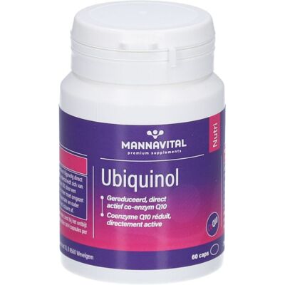 Mannavital Ubiquinol Q10 Capsule - Supplément - Publicité Mannavital Ubiquinol Q10 Capsule - Supplément - Publicité