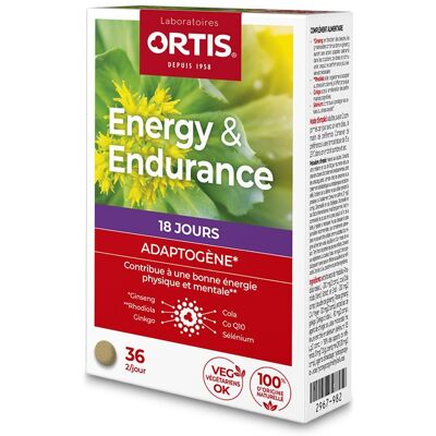 Ortis® Energy & Endurance Comprimé(S) 36 pc(s) - Publicité Ortis® Energy & Endurance Comprimé(S) 36 pc(s) - Publicité