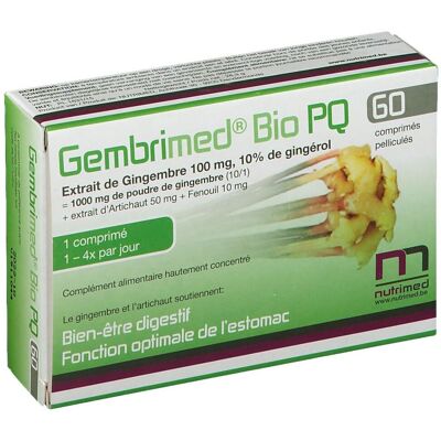 Nutrimed Gembrimed Bio PQ Comprimé(S) 60 pc(s) - Publicité Nutrimed Gembrimed Bio PQ Comprimé(S) 60 pc(s) - Publicité