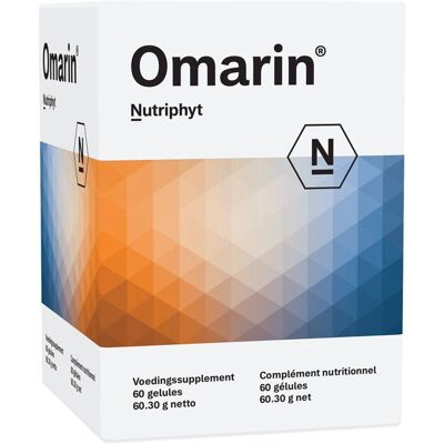 Nutriphyt Omarin Capsules - Complément d'huile de poisson Omega-3 - Publicité Nutriphyt Omarin Capsules - Complément d'huile de poisson Omega-3 - Publicité