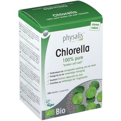 Physalis Chlorella Bio 200 Comprimés - Complément Alimentaire - Publicité Physalis Chlorella Bio 200 Comprimés - Complément Alimentaire - Publicité