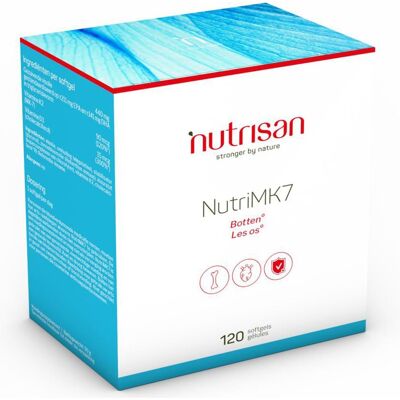 Nutrisan NutriMK7 - Vitamine K2 & D3 pour Os et Cœur - Publicité Nutrisan NutriMK7 - Vitamine K2 & D3 pour Os et Cœur - Publicité
