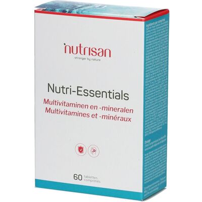 Nutrisan Nutri-Essentials - Complément multivitaminé et minéral - Publicité Nutrisan Nutri-Essentials - Complément multivitaminé et minéral - Publicité
