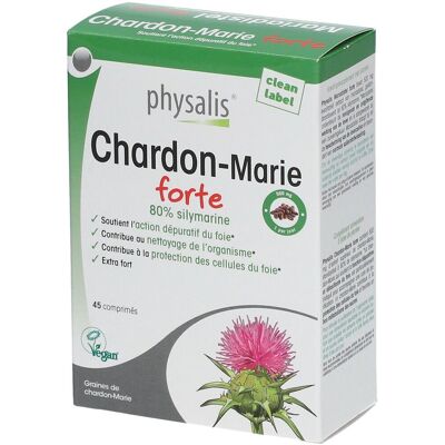 Physalis® Chardon-Marie Forte Comprimé(S) 45 pc(s) - Publicité Physalis® Chardon-Marie Forte Comprimé(S) 45 pc(s) - Publicité