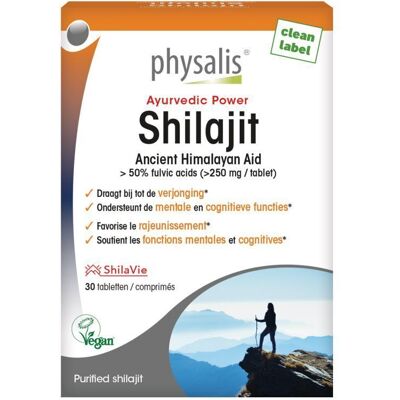 Physalis Shilajit 30 Comprimés Végan - Compléments alimentaires - Publicité Physalis Shilajit 30 Comprimés Végan - Compléments alimentaires - Publicité