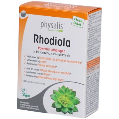 Physalis® Rhodiola Comprimé(S) 30 pc(s) - Publicité Physalis® Rhodiola Comprimé(S) 30 pc(s) - Publicité