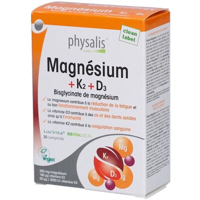 Physalis Magnesium+k2+d3 Comprimé(S) 3x10 pc(s) - Publicité Physalis Magnesium+k2+d3 Comprimé(S) 3x10 pc(s) - Publicité