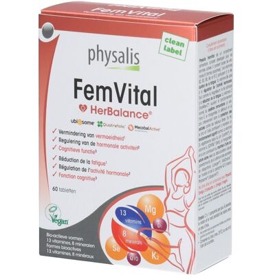 Physalis FemVital Comprimé(S) 60 pc(s) - Publicité Physalis FemVital Comprimé(S) 60 pc(s) - Publicité