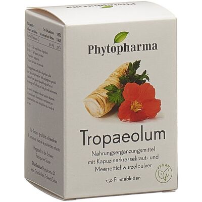 PHYTOPHARMA Tropaeolum Comprimé(S) Pelliculé(S) 150 pc(s) - Publicité PHYTOPHARMA Tropaeolum Comprimé(S) Pelliculé(S) 150 pc(s) - Publicité