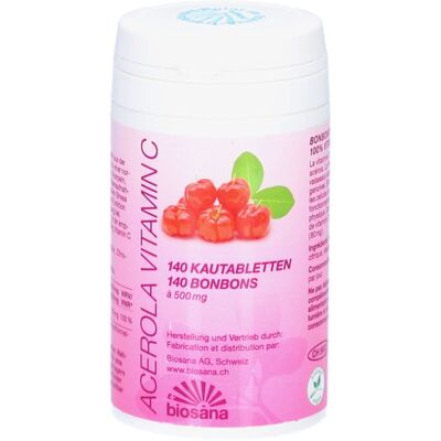 BIOSANA Acerola Vitamine C Comprimé(S) 140 pc(s) - Publicité BIOSANA Acerola Vitamine C Comprimé(S) 140 pc(s) - Publicité