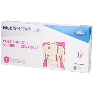 Hartmann MEDISET PERFUSION POSE SUR VOIE VEINEUSE CENTRALE - Set de pose perfusion sur chambre i Set(S) De Perfusion 1 pc(s) - Publicité Hartmann MEDISET PERFUSION POSE SUR VOIE VEINEUSE CENTRALE - Set de pose perfusion sur chambre i Set(S) De Perfusion 1 pc(s) - Publicité