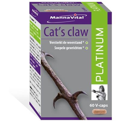 Mannavital Cats Claw Platinum Capsule(S) 60 pc(s) - Publicité Mannavital Cats Claw Platinum Capsule(S) 60 pc(s) - Publicité