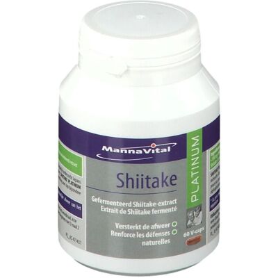 Mannavital Shiitake Platinum - Extrait de Shiitake fermenté - Complément alimentaire - Publicité Mannavital Shiitake Platinum - Extrait de Shiitake fermenté - Complément alimentaire - Publicité