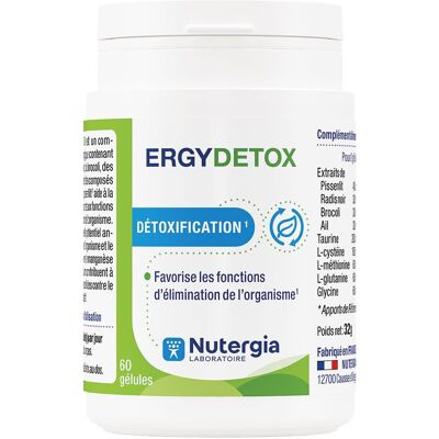 Nutergia Ergydetox Capsules - Complément détox à base de plantes - Publicité Nutergia Ergydetox Capsules - Complément détox à base de plantes - Publicité