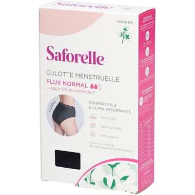 Saforelle Culotte Menstruelle Flux Normal Taille 46 1 pc(s) - Publicité Saforelle Culotte Menstruelle Flux Normal Taille 46 1 pc(s) - Publicité