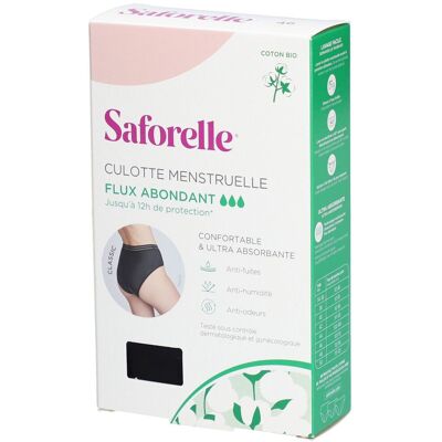Saforelle Culotte Menstruelle Flux Abondant Taille 46 1 pc(s) - Publicité Saforelle Culotte Menstruelle Flux Abondant Taille 46 1 pc(s) - Publicité