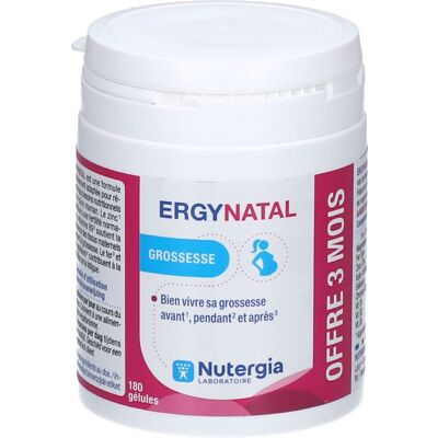Nutergia Ergynatal Capsule(S) 180 pc(s) - Publicité Nutergia Ergynatal Capsule(S) 180 pc(s) - Publicité