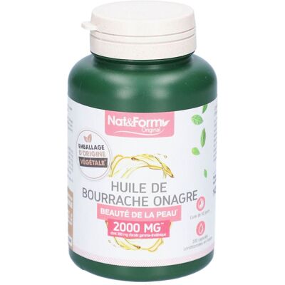 Nat & Form Capsules d'Huile de Bourrache et d'Onagre - Complément Alimentaire - Publicité Nat & Form Capsules d'Huile de Bourrache et d'Onagre - Complément Alimentaire - Publicité