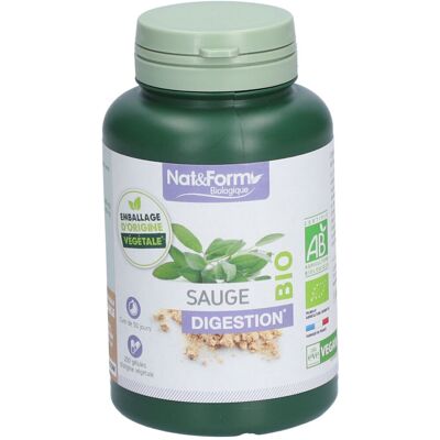 Sauge Biologique 200 Gélules - Complément Alimentaire - Publicité Sauge Biologique 200 Gélules - Complément Alimentaire - Publicité