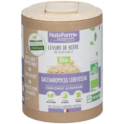 Levure de bière bio Nat & Form - Complément alimentaire - Publicité Levure de bière bio Nat & Form - Complément alimentaire - Publicité