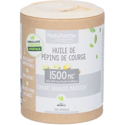 Nat & Form Huile de Pépins de Courge 200 Capsules - Complément Alimentaire - Publicité Nat & Form Huile de Pépins de Courge 200 Capsules - Complément Alimentaire - Publicité