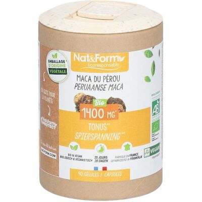 Nat & Form Nat&Form MACA DU PÉROU BIO Capsule(S) 90 pc(s) - Publicité Nat & Form Nat&Form MACA DU PÉROU BIO Capsule(S) 90 pc(s) - Publicité