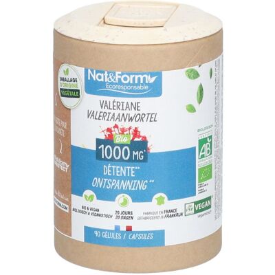 Nat & Form Nat&Form Détente - Valériane organique Capsule(S) 90 pc(s) - Publicité Nat & Form Nat&Form Détente - Valériane organique Capsule(S) 90 pc(s) - Publicité