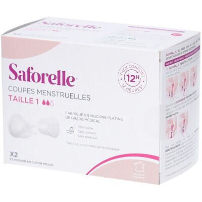 SAFORELLE Coupes Menstruelles Taille 1 Autre pc(s) - Publicité SAFORELLE Coupes Menstruelles Taille 1 Autre pc(s) - Publicité