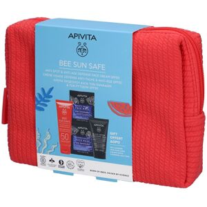 Crème Visage Anti-Taches & Anti-Âge SPF50 Apivita Sun Safe - Publicité Crème Visage Anti-Taches & Anti-Âge SPF50 Apivita Sun Safe - Publicité