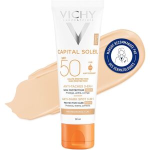 Vichy Crème Solaire Teintée 3 en 1 Anti-Taches SPF 50+ (50ml) - Publicité Vichy Crème Solaire Teintée 3 en 1 Anti-Taches SPF 50+ (50ml) - Publicité