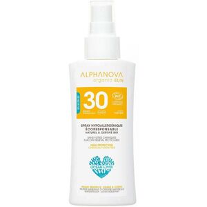 Alphanova - Spray Solaire SPF 30 Bio Peaux Sensibles Crème Pour La Peau 90 g - Publicité Alphanova - Spray Solaire SPF 30 Bio Peaux Sensibles Crème Pour La Peau 90 g - Publicité