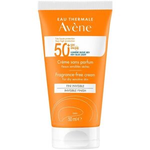 Avène Solaire - Crème Sans Parfum SPF50+ UVB UVA Lumière Bleue HEV Pour La Peau 50 ml - Publicité Avène Solaire - Crème Sans Parfum SPF50+ UVB UVA Lumière Bleue HEV Pour La Peau 50 ml - Publicité