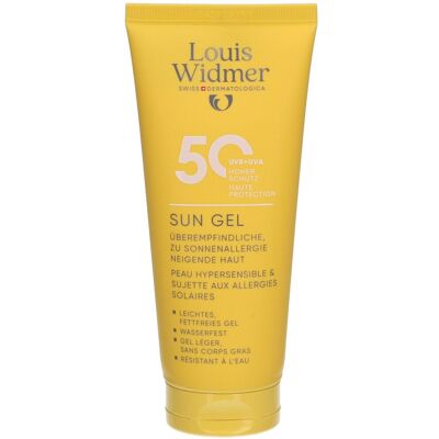 Louis Widmer Sun Gel SPF50 Sans Parfum Protection Solaire 100 ml - Publicité Louis Widmer Sun Gel SPF50 Sans Parfum Protection Solaire 100 ml - Publicité