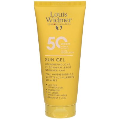 Louis Widmer Sun Gel SPF50 Protection Solaire 100 ml - Publicité Louis Widmer Sun Gel SPF50 Protection Solaire 100 ml - Publicité