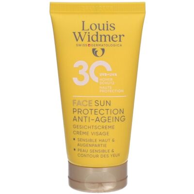 Louis Widmer Face Sun Protection Anti-Aging SPF30 Sans Parfum Crème Solaire 50 ml - Publicité Louis Widmer Face Sun Protection Anti-Aging SPF30 Sans Parfum Crème Solaire 50 ml - Publicité