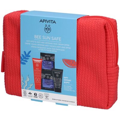 Crème Visage Anti-Taches & Anti-Âge SPF50 Apivita Sun Safe - Publicité Crème Visage Anti-Taches & Anti-Âge SPF50 Apivita Sun Safe - Publicité