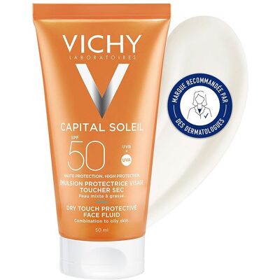 Vichy - Capital Soleil SPF 50 Fluide Matifiant Visage - Publicité Vichy - Capital Soleil SPF 50 Fluide Matifiant Visage - Publicité