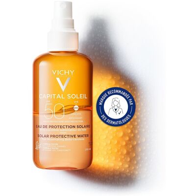 Vichy Capital Soleil Spray Solaire brun SPF 50 (200 ml) - Publicité Vichy Capital Soleil Spray Solaire brun SPF 50 (200 ml) - Publicité